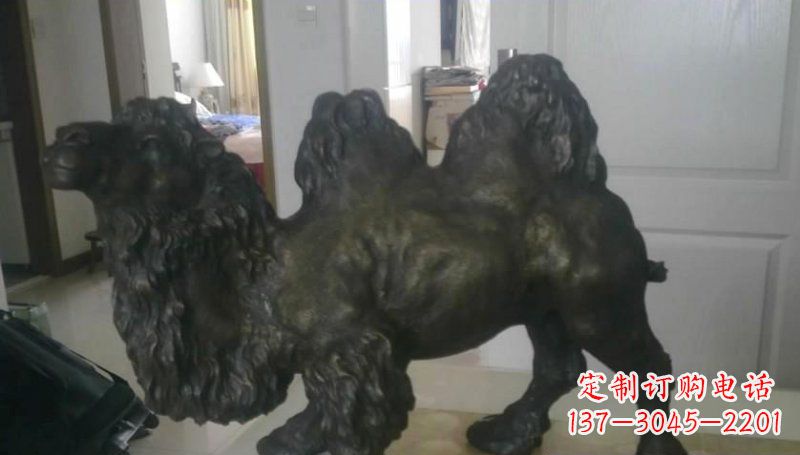 常州室外骆驼铜雕塑,为公园景观增添美感