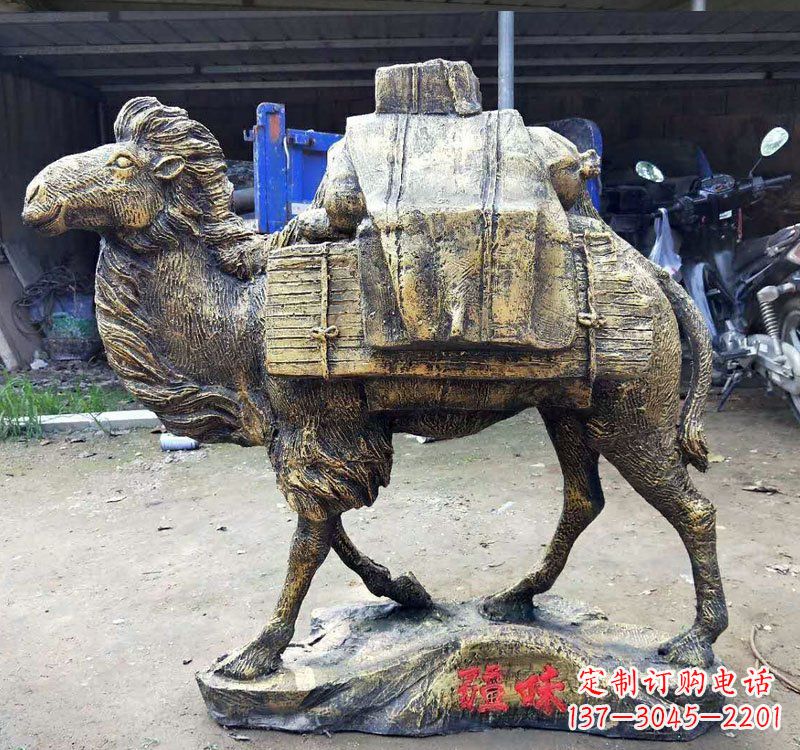 常州新颖华丽的骆驼铜雕定制