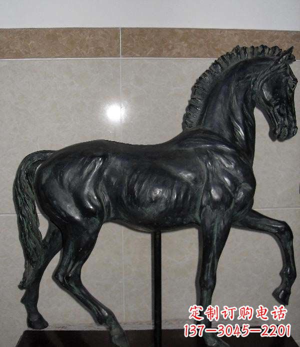 常州公园马动物景观铜雕