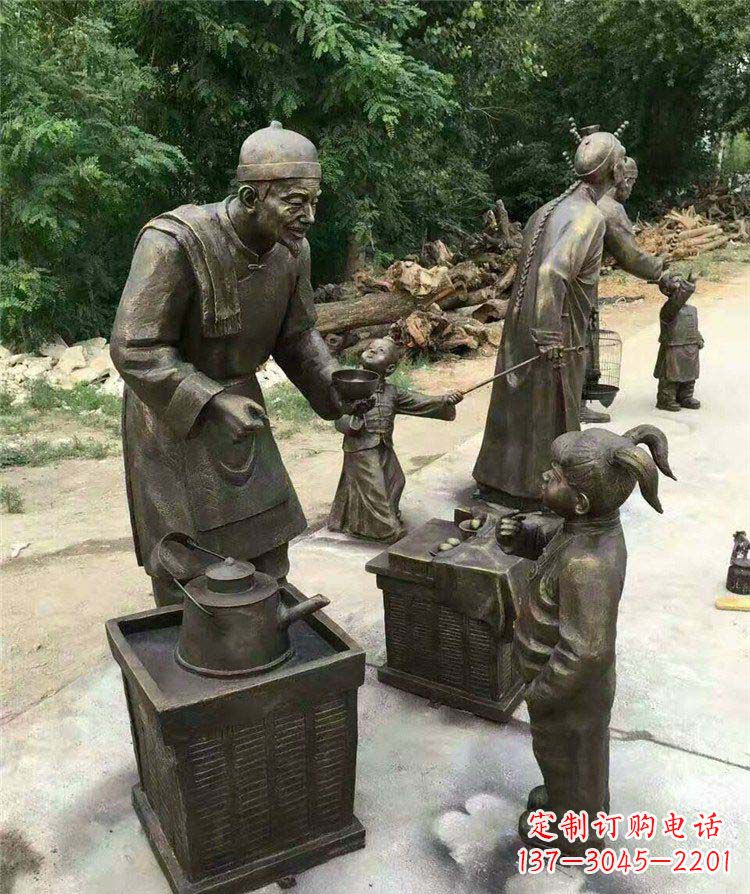 常州精美可爱的小女孩铜雕
