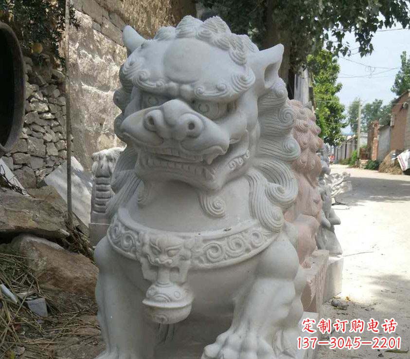 常州中领雕塑母子狮子石雕