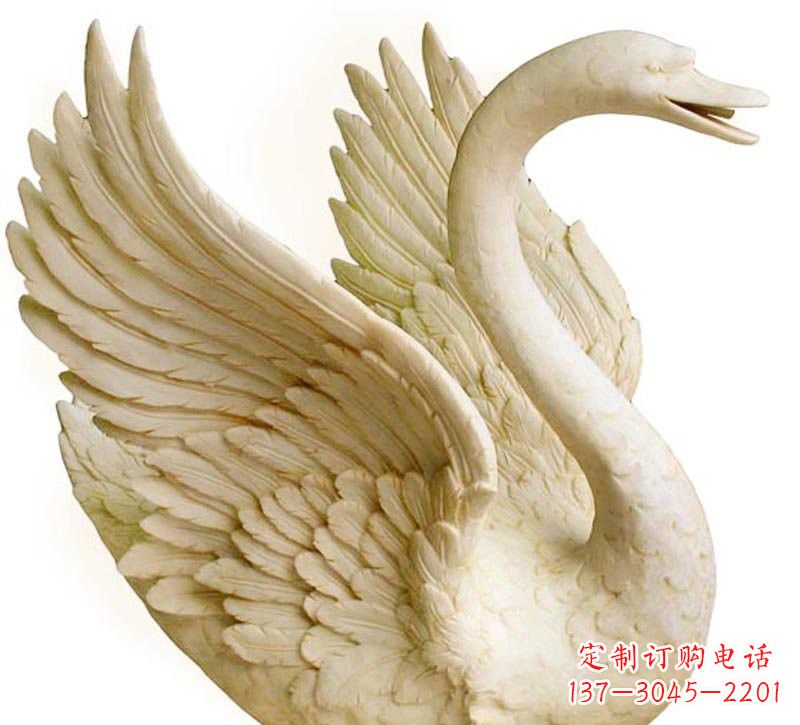 常州公园喷水天鹅石雕