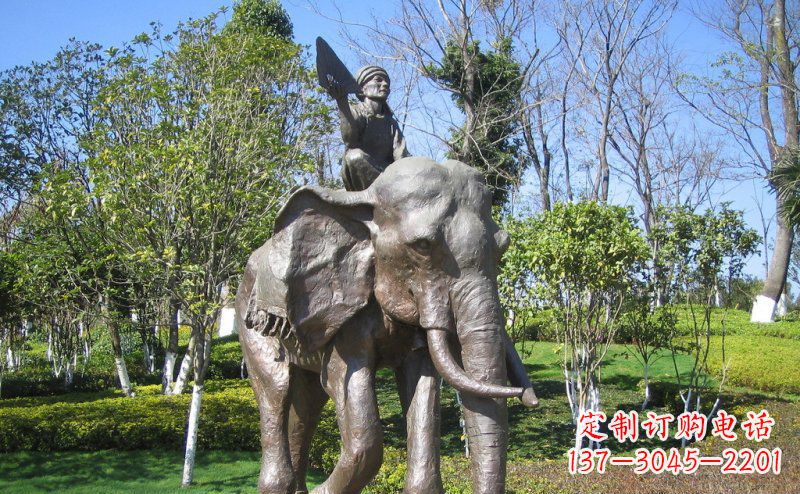 常州 令人惊叹的大象铜雕塑