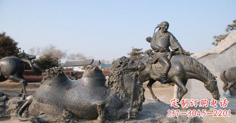 常州精致古典 骑马雕塑