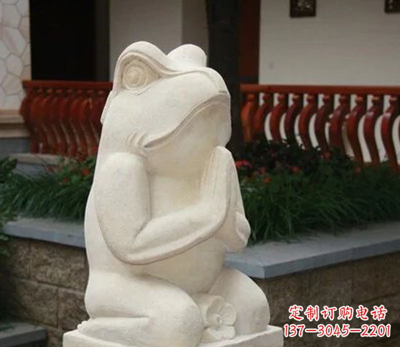 常州中领雕塑精美绝伦的青蛙石雕