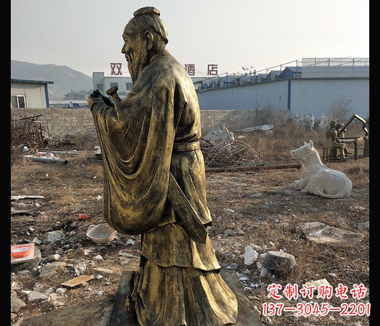 常州铜铸孔子雕塑,传承中华民族精神文化