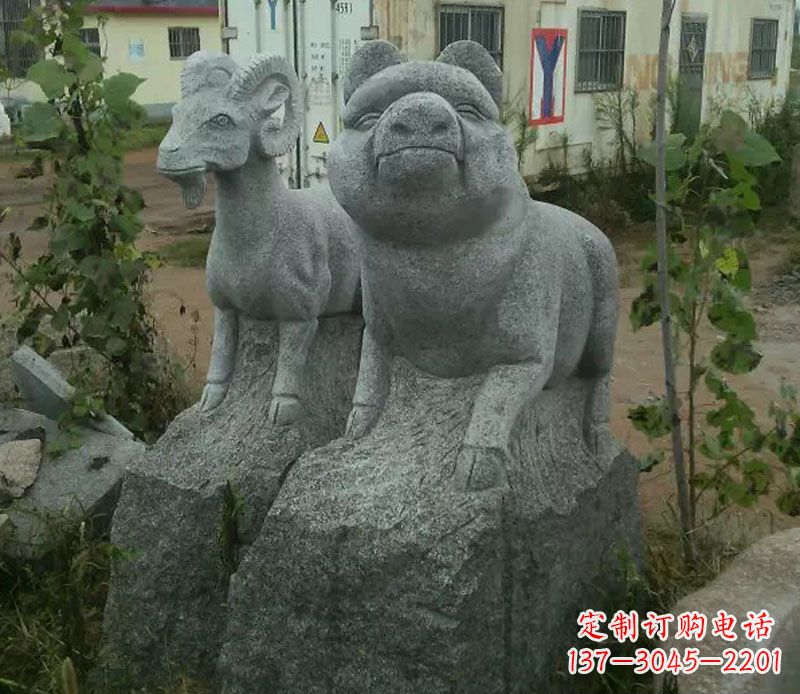 常州优质动物猪石雕