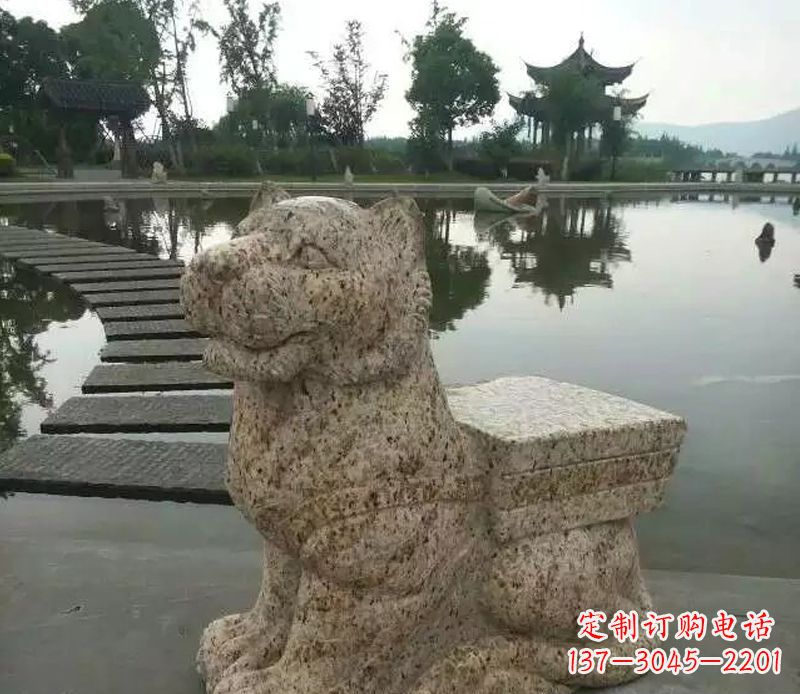 常州中领雕塑—十二生肖石虎雕塑