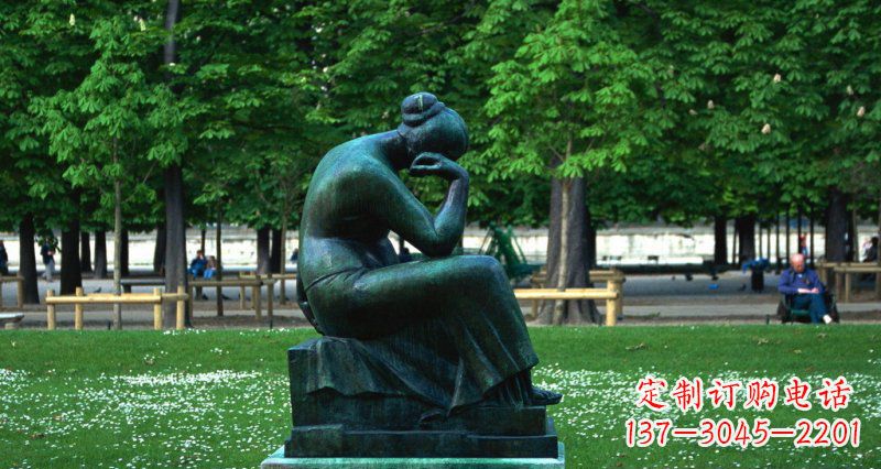 常州经典精美女人铜雕