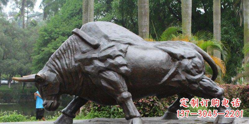 常州拓荒牛精美铜雕