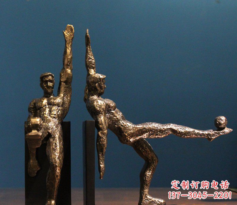常州高雅足球形象铜雕