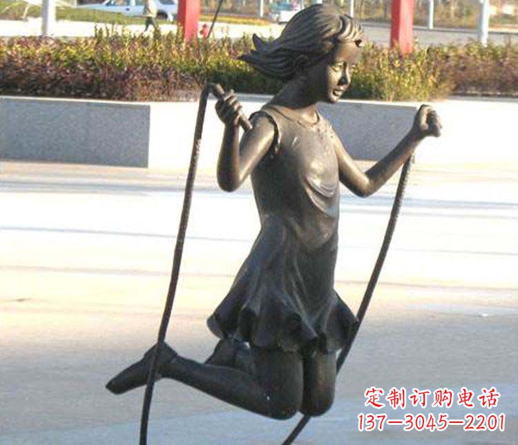 常州汇聚灵动的青春,唯美女孩铜雕