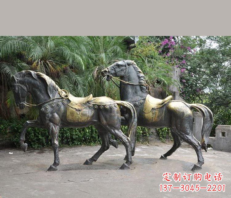 常州3米大型精美纯铜马鞍雕塑