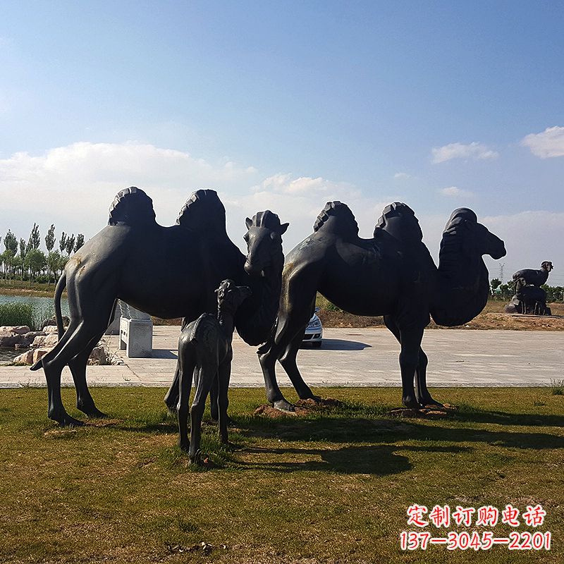 常州铜骆驼雕塑,精致景观装饰