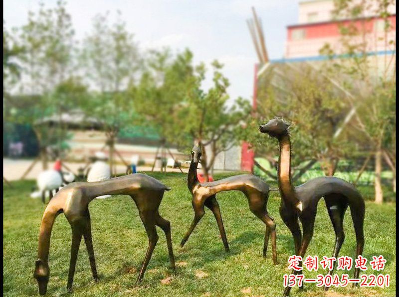 常州艺术欣赏——梅花鹿雕塑