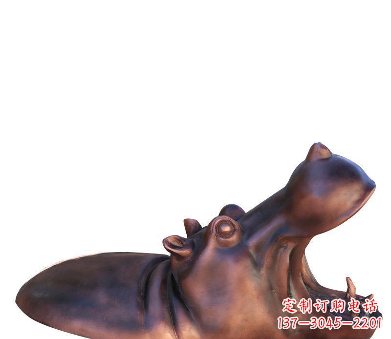 常州产品名称铜质河马雕塑