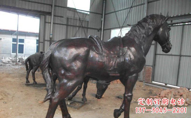 常州公园铜马动物铜雕