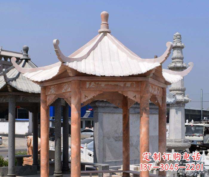 常州中领雕塑设计凉亭雕塑,清新简约添美感