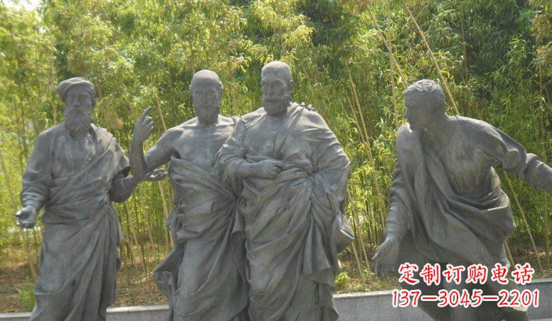 常州传承经典,深情呈现——铜雕西方名人人物雕塑