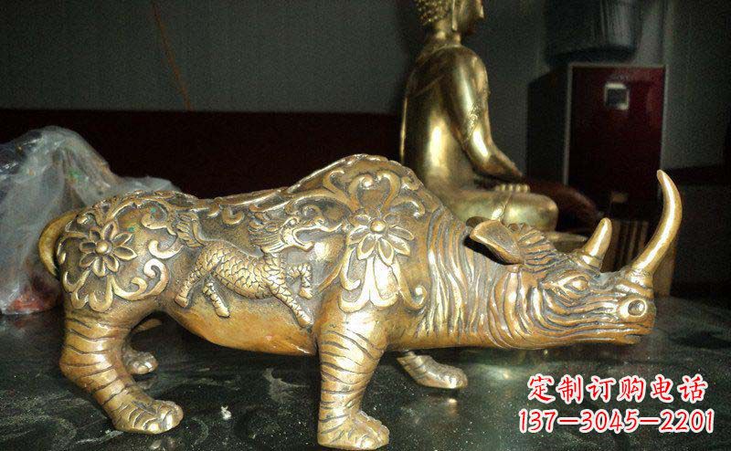常州中领雕塑犀牛铜雕