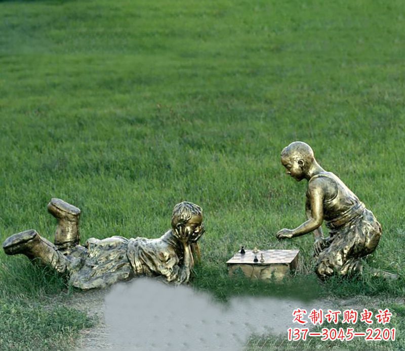 常州优雅精致的儿童铜雕