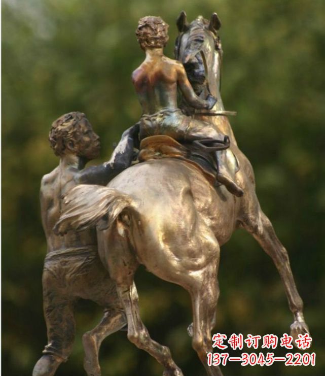 常州浪漫无限，精致骑马铜雕
