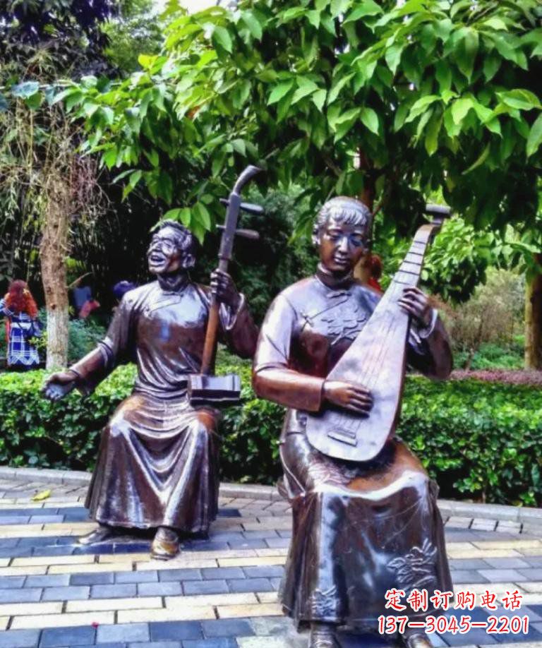 常州以音乐为灵感原点的二胡铜雕