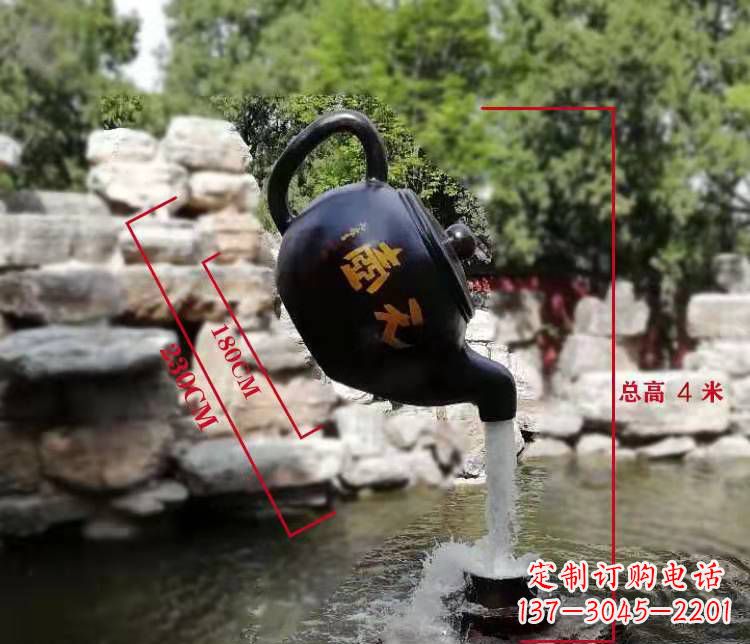 常州玻璃钢仿真茶壶雕塑