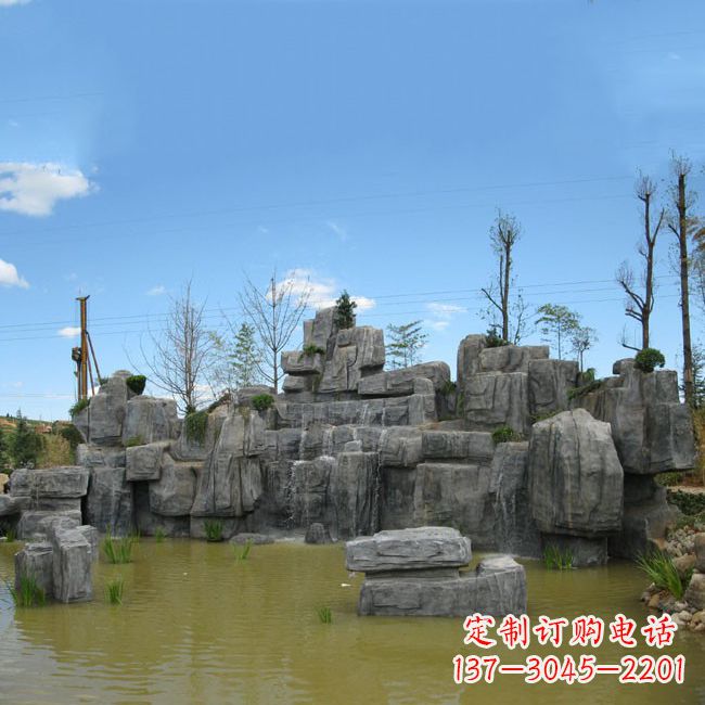 常州公园园林仿真假山流水景观雕塑