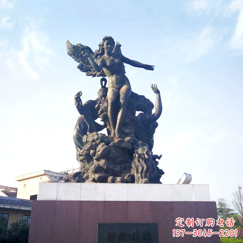 常州雕刻传说——精卫填海景观雕塑