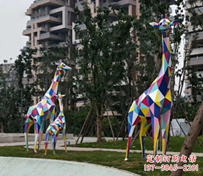 常州精美高雅的长颈鹿雕塑