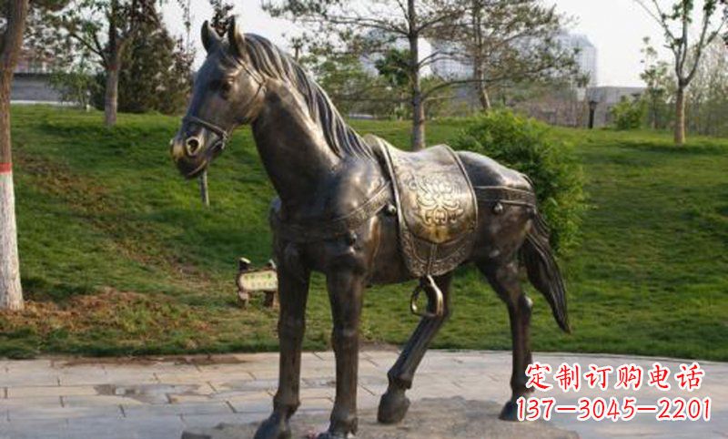 常州公园铸铜马