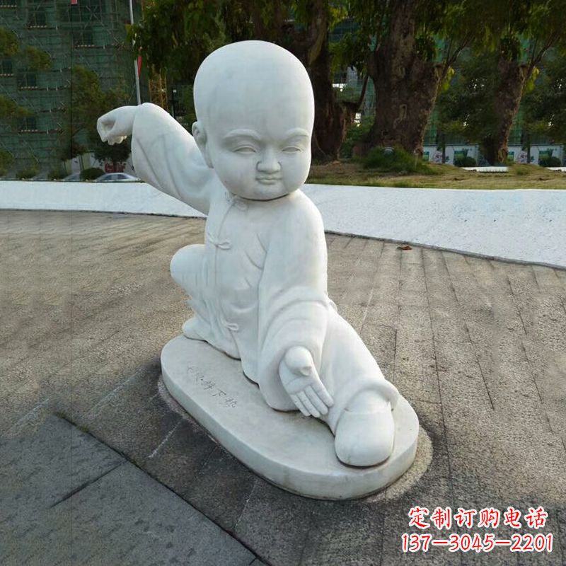 常州功夫和尚汉白玉石雕