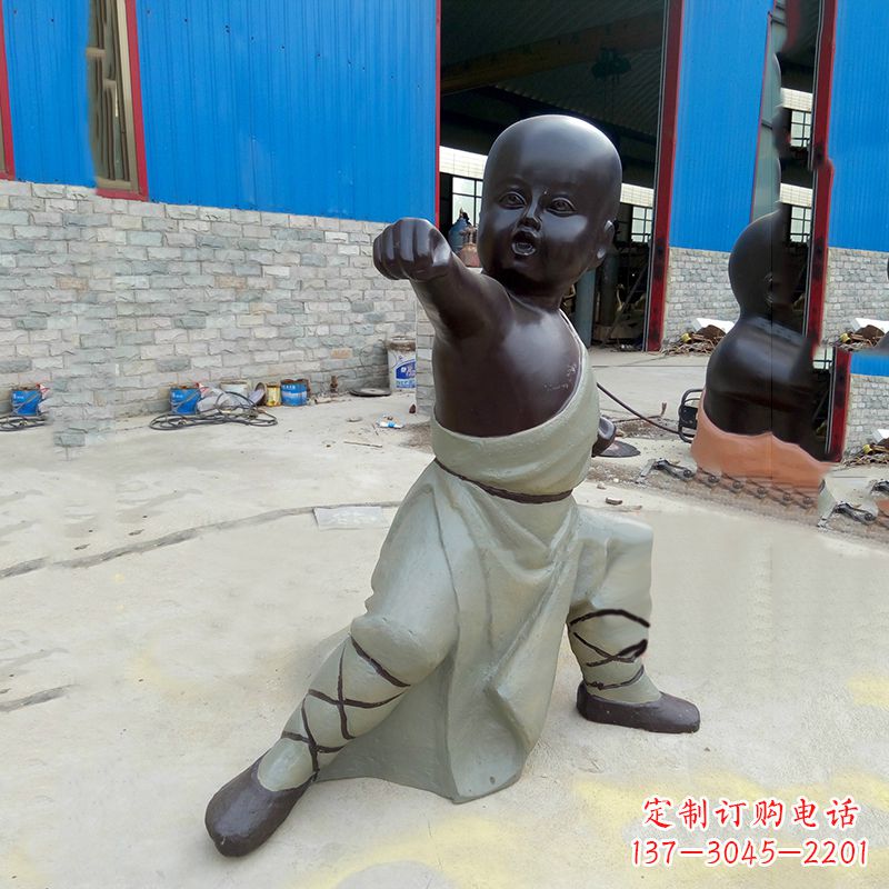 常州功夫和尚铜雕塑