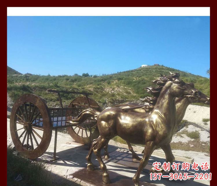 常州古代马车铜雕