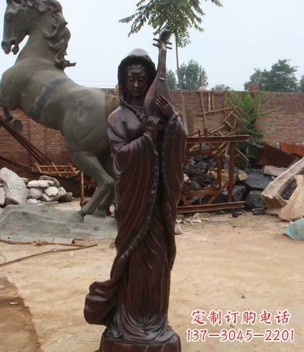 常州古代美女公园人物铜雕 (2)