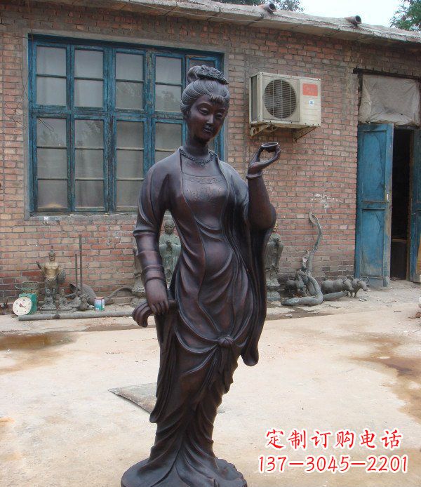 常州中领雕塑精美美女铜雕