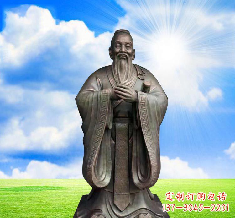常州孔子铜雕,传承传统文化的艺术鉴赏
