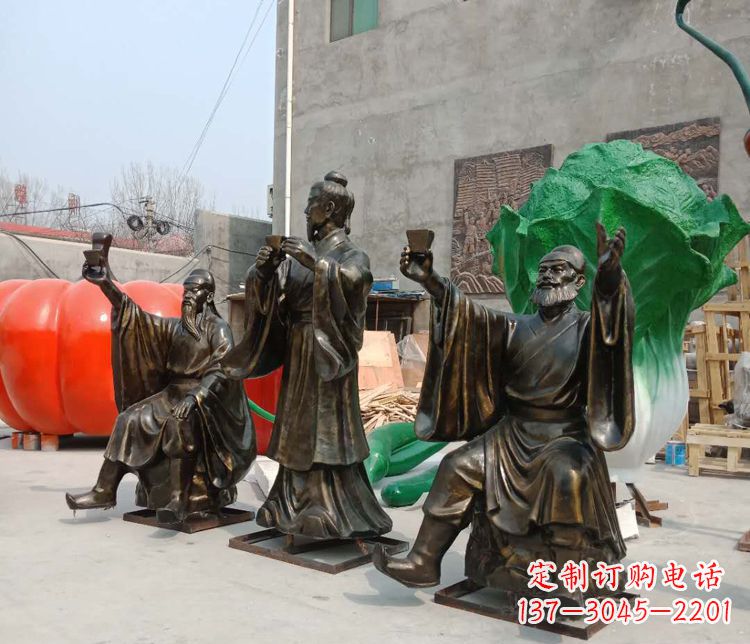 常州浓缩古代江湖英雄——名人雕塑