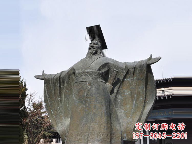常州秦始皇铜雕,象征历史的永恒美丽