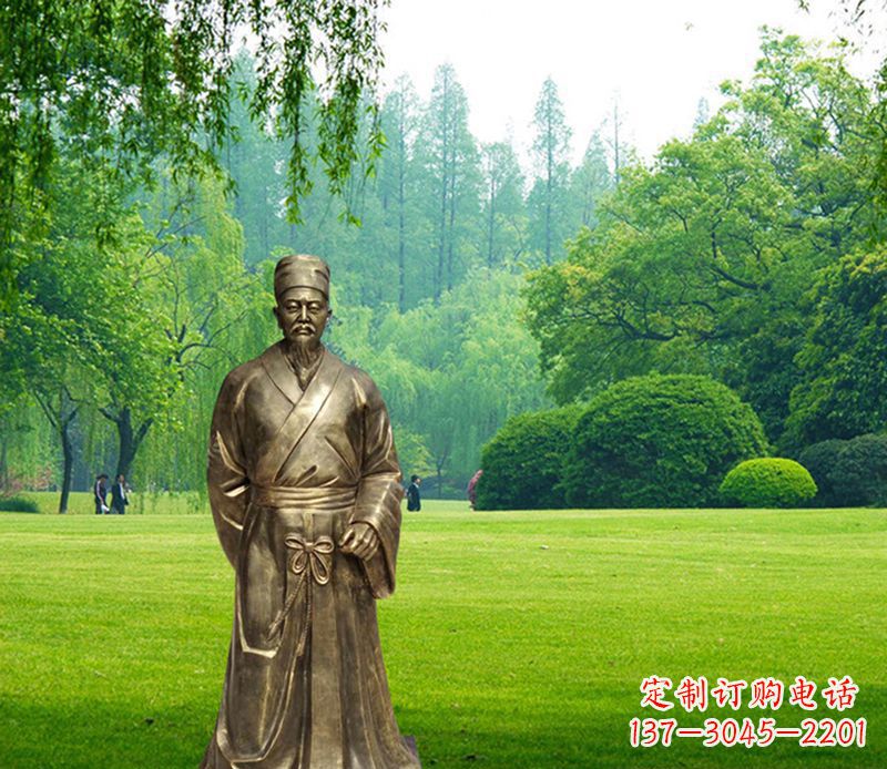 常州古代名医李时珍铜雕