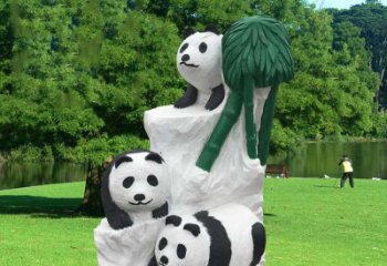 常州公园大熊猫雕塑