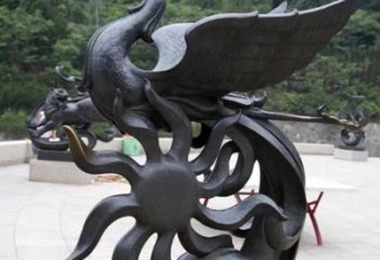 常州天四灵朱雀神鸟雕塑——象征希望的贵族精神