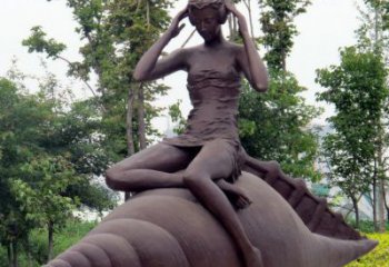 常州海螺姑娘铜雕——让美丽长存记忆