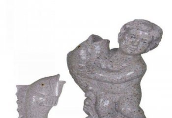 常州飘洒雕塑——公园景观石雕鱼喷泉