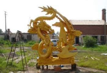 常州产品名称“象征吉祥，唤醒美好——中领雕塑铜雕龙凤呈祥”