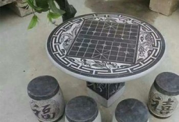 常州公园景观石桌凳雕塑