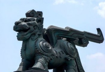 常州中领雕塑-铜制獬豸雕塑