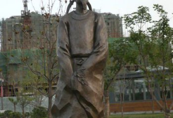 常州精美古风犹存，高雅李白铜雕