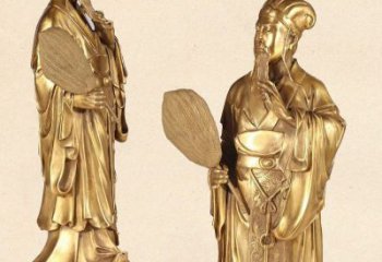 常州中领雕塑专业铸造诸葛亮铜雕